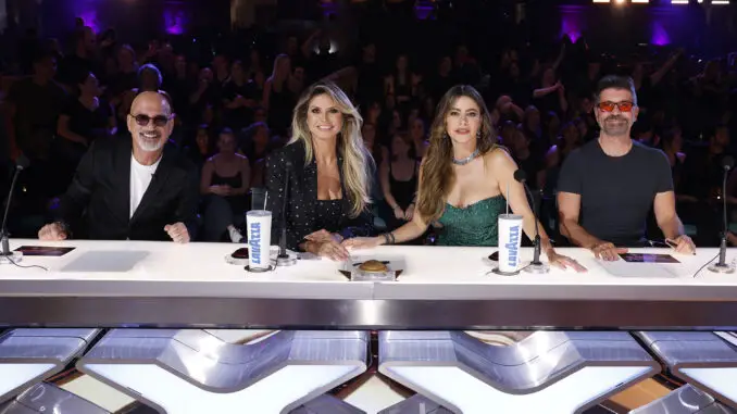 Howie Mandel, Heidi Klum, Sofia Vergara, Simon Cowell - America's Got Talent 2024