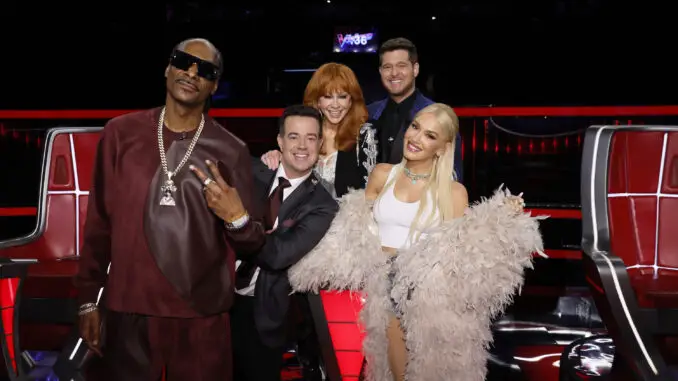 Snoop Dogg, Carson Daly, Reba McEntire, Michael Bublé, Gwen Stefani - The Voice 26