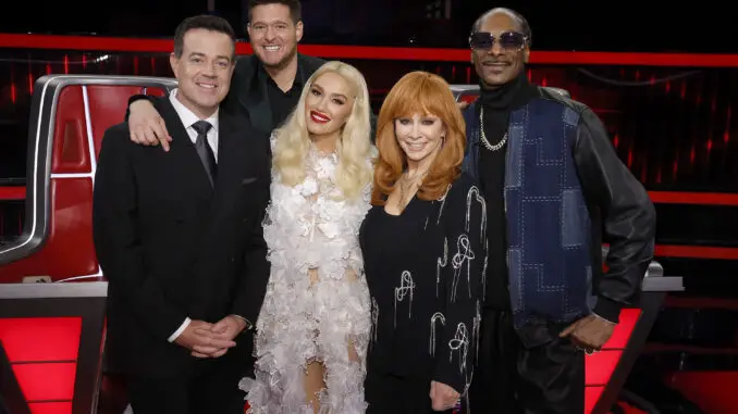 Carson Daly, Michael Bublé, Gwen Stefani, Reba McEntire, Snoop Dogg - The Voice 26