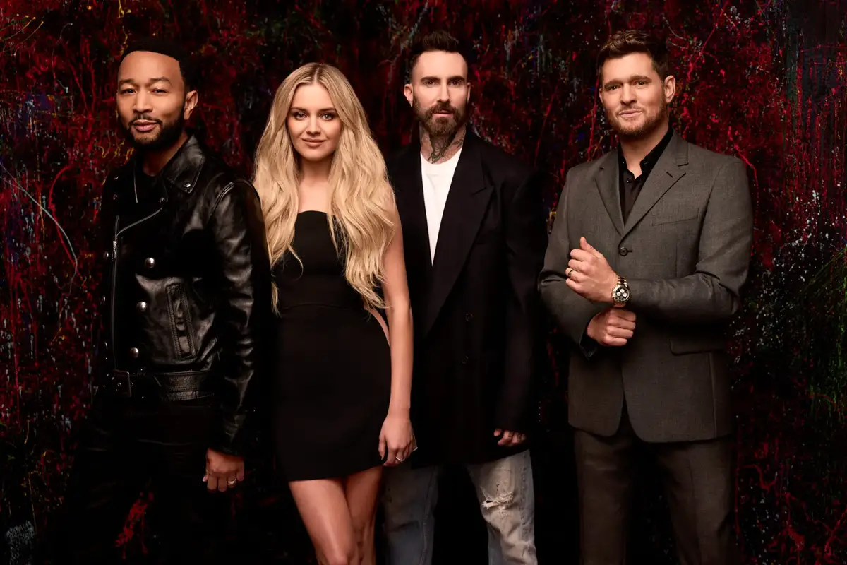 John Legend, Kelsea Ballerini, Adam Levine and Michael Bublé - The Voice 27