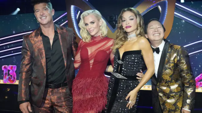 Robin Thicke, Jenny McCarthy Wahlberg, Rita Ora, and Ken Jeong - The Masked Singer 13